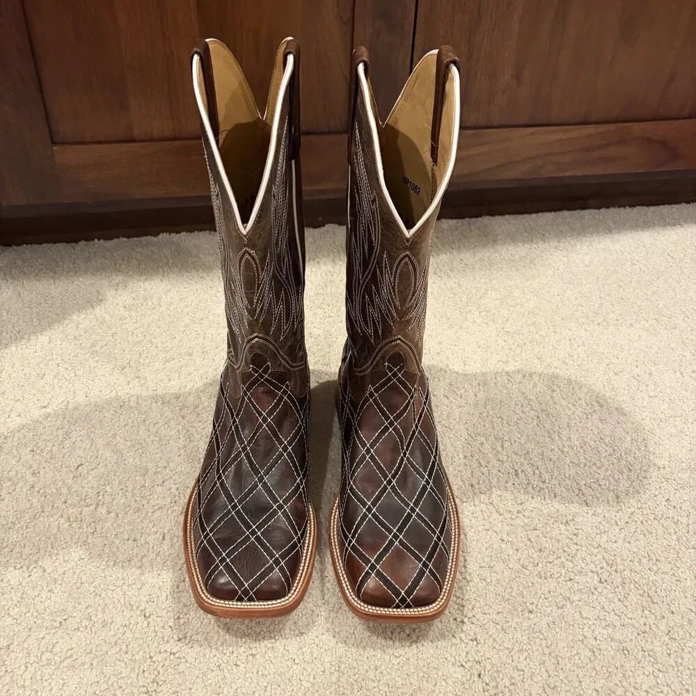 Demo Try On Horse Power Sabotage Western Boot Brown Mens Size 12D Cowboy Rodeo